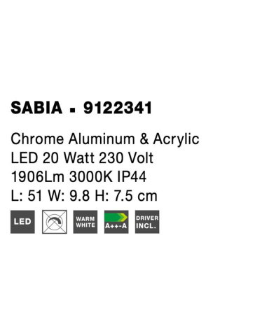 SABIA aplica - 9122341 - Chrome Aluminium & Acrylic [9]