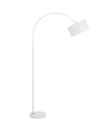 SAMA lampadar - 9401653 - White Fabric Shade, White Aluminum Base [1]