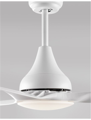 SAMOA plafoniera - 5267301 - Body: Steel Matt White and Glass, Blades: White ABS [5]