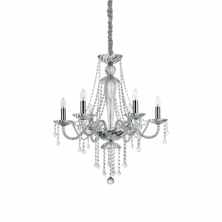 Candelabre - CANDELABRU CLASIC CU CRISTALE AMADEUS SP8 - IDEAL-LUX