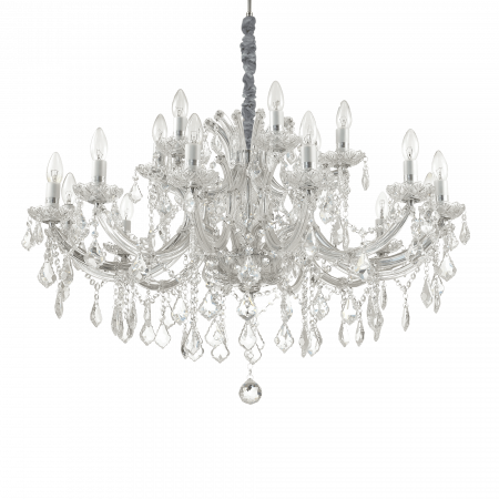 Candelabre - CANDELABRU CLASIC CU CRISTAL NAPOLEON SP18 CROM - IDEAL lUX