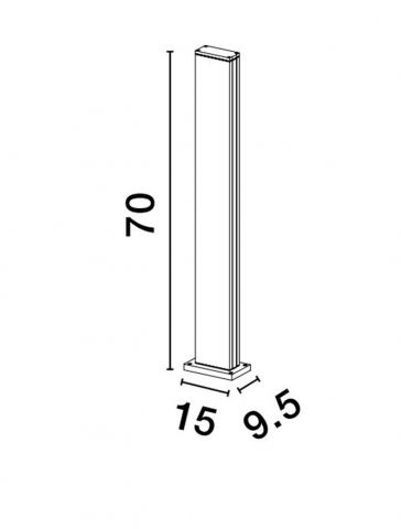 Sasso stalp exterior -70cm corpuri de iluminat pentru exterior [3]