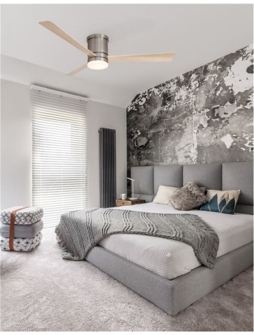 Corpuri pt interior - SATIN plafoniera - 9953016 - Brushed Nickel Steel & Glass Plywood