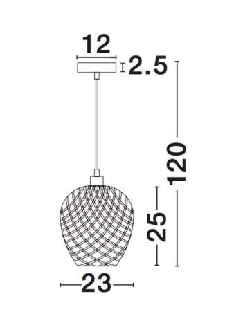 SCARLET suspensie SP1 - 9142499 - Natural Bamboo Black PVC Wire & Base [2]