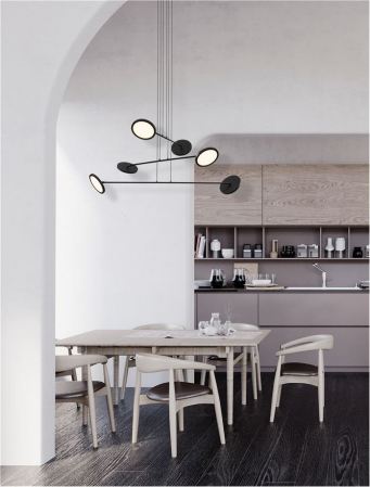 Candelabre - Scope SP6 - suspensie moderna  9695254 BLACK Novaluce