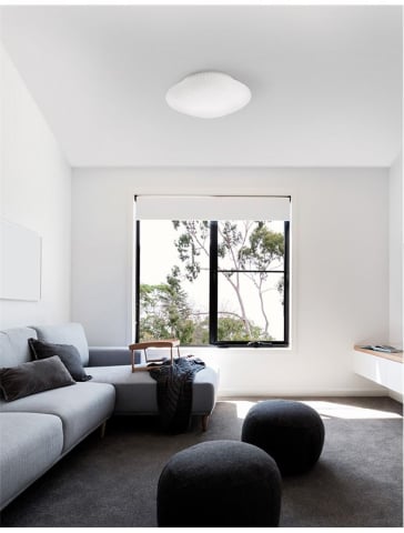 SENS plafoniera - 838122 - White Glass White Metal