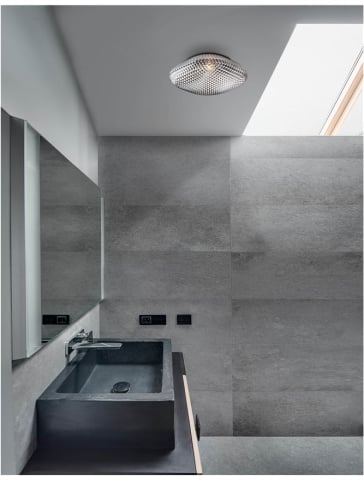 SENS plafoniera - 838124 - Gray Glass Black Metal [1]