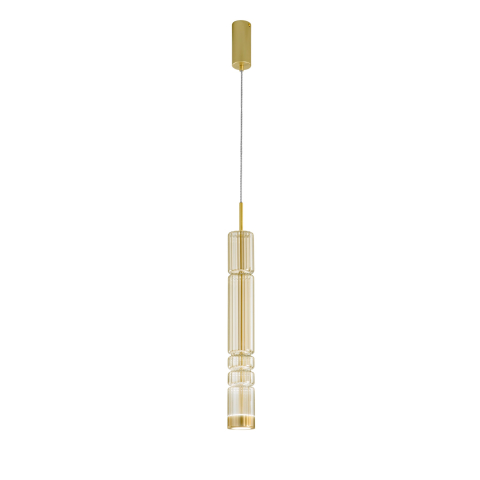 Suspensii - SOSPENSIONE LED CROOKES AMBRA 8W 800LM CCT 8X8X234CM