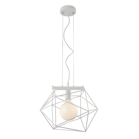 Suspensii - SOSPENSIONE ABRAXAS BIANCA 1XE27 40,5X29,5X150CM