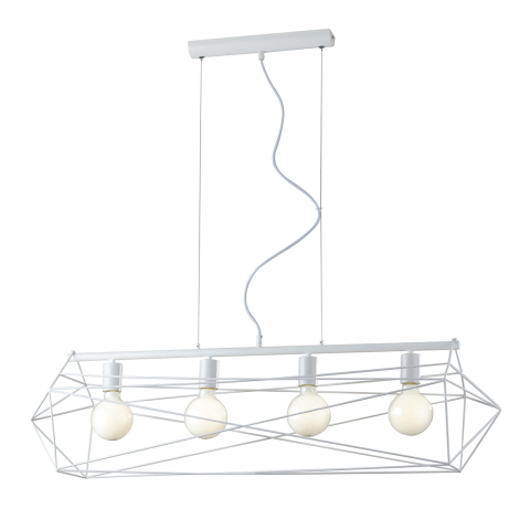 Suspensii - SOSPENSIONE ABRAXAS BIANCA 4XE27 106X29,5X150CM