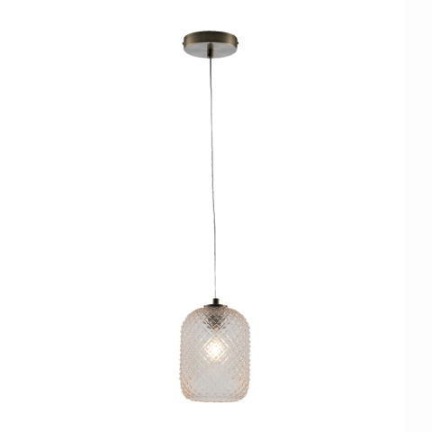 Suspensii - SOSPENSIONE ASHFORD OVALE AMBRA 1XE27 15X150CM