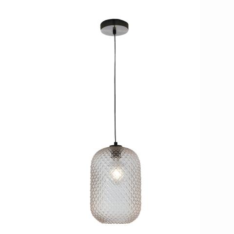 Suspensii - SOSPENSIONE ASHFORD OVALE AMBRA 1XE27 20X150CM