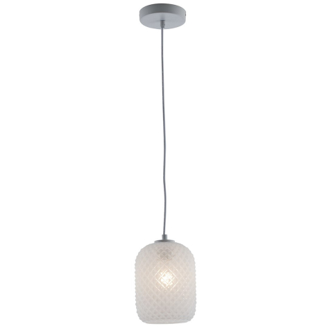 Suspensii - SOSPENSIONE ASHFORD OVALE BIANCA 1XE27 15X150CM