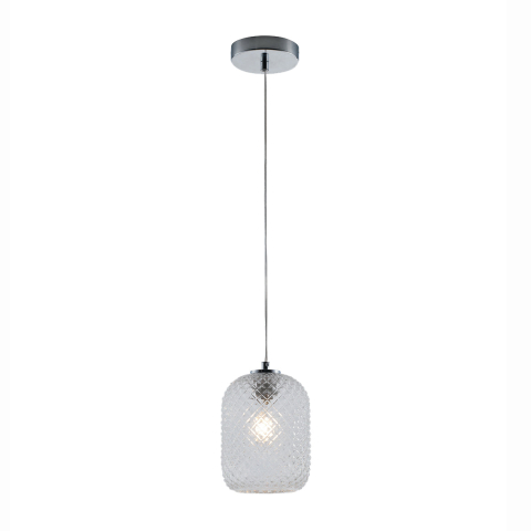 Suspensii - SOSPENSIONE ASHFORD OVALE TRASPARENTE 1XE27 15X150CM