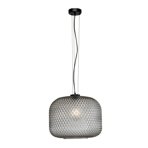 Suspensii - SOSPENSIONE ASHFORD SFERICA FUME' 1XE27 40X150CM