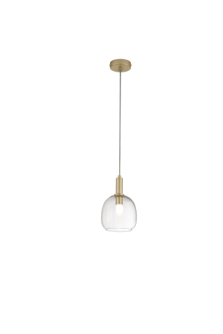 SOSPENSIONE BRANDY ORO 1XE14 16X16X150CM