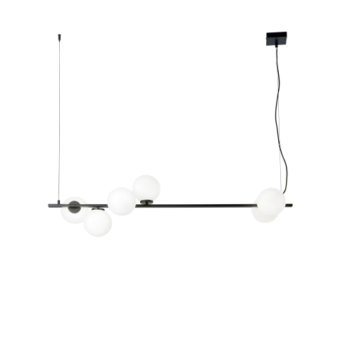 SOSPENSIONE ENOIRE NERA 6XE14 120X12X150CM