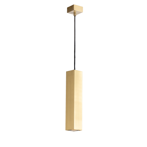 Suspensii - SOSPENSIONE FLUKE QUADRATA ORO 1XGU10 6X6X30CM