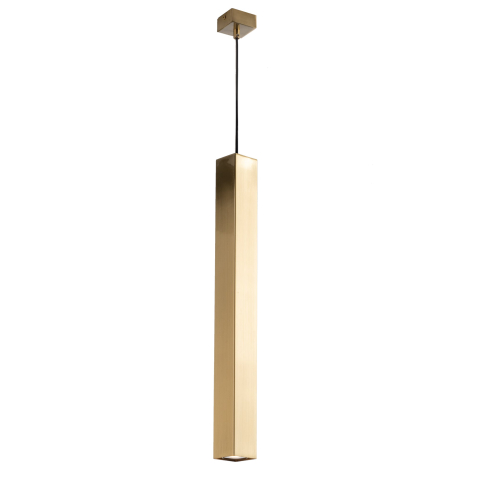 Suspensii - SOSPENSIONE FLUKE QUADRATA ORO 1XGU10 6X6X60CM