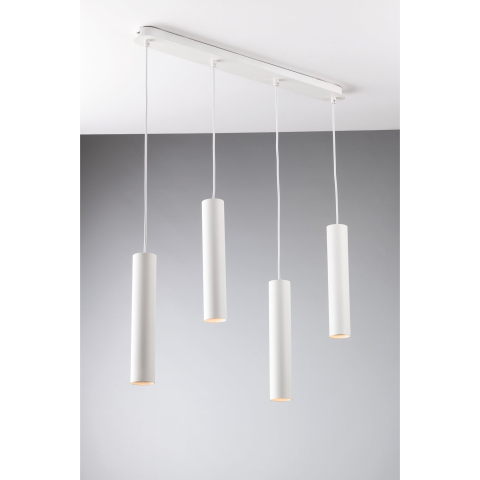 Suspensii - SOSPENSIONE FLUKE TONDA BIANCA 4XGU10 68X7X200CM