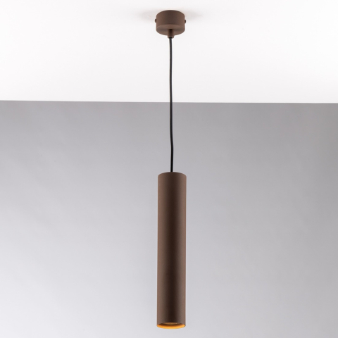Suspensii - SOSPENSIONE FLUKE TONDA CORTEN 1XGU10 5,5X5,5X30CM