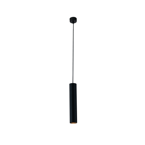Suspensii - SOSPENSIONE FLUKE TONDA NERA 1XGU10 5,5X5,5X30CM