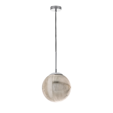 Suspensii - SOSPENSIONE GREENWICH SFERA CROMO/FUME' 1XE27 25X166CM