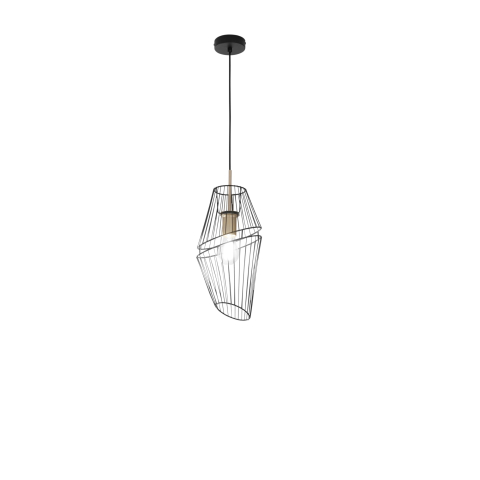Suspensii - SOSPENSIONE KIKO NERA/ORO 1XE27 20X20X150CM