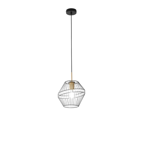 Suspensii - SOSPENSIONE KIKO NERA/ORO 1XE27 25X25X150CM
