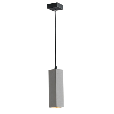 Suspensii - SOSPENSIONE KRUK QUADRATA GRIGIA 1XGU10 7X130CM
