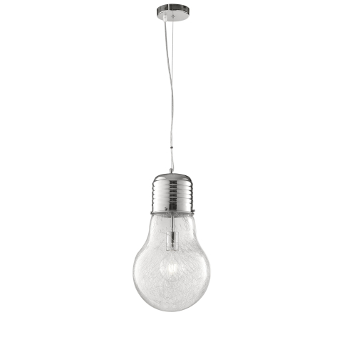 Suspensii - SOSPENSIONE LAMPADINA CROMO 1XE27 30X120CM