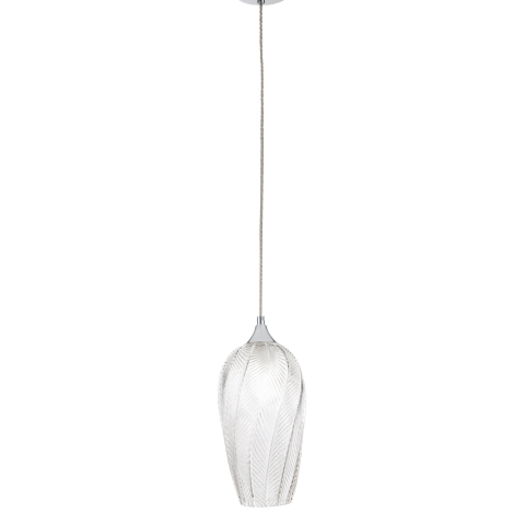 Suspensii - SOSPENSIONE MAJESTY TRASPARENTE IN VETRO 1XE27 16X120CM