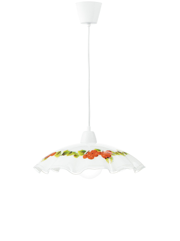 Suspensii - SOSPENSIONE RIBES BIANCA 1XE27 42X42X120CM