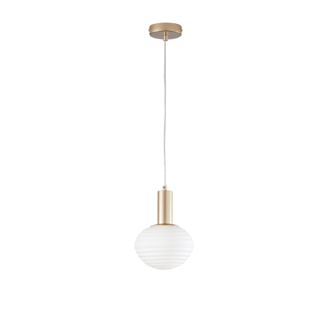 Suspensii - SOSPENSIONE RIPPLE ORO 1XE27 18X18X150CM