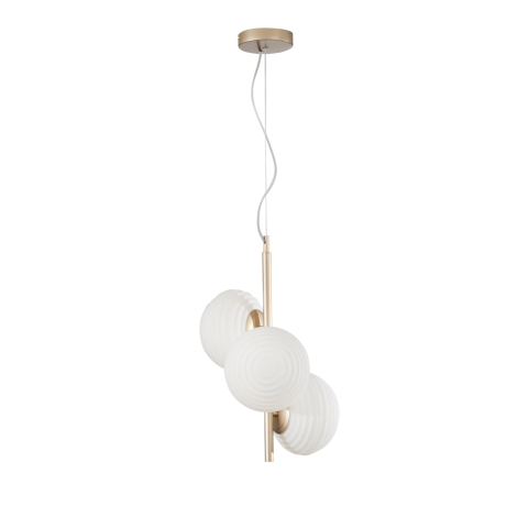 Suspensii - SOSPENSIONE RIPPLE ORO 3XE27 32,5X32,5X165CM