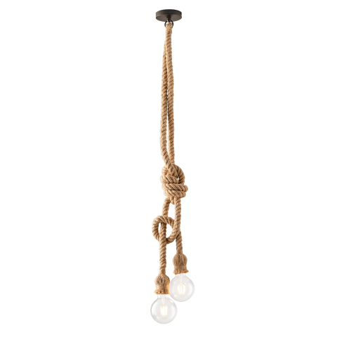 Suspensii - SOSPENSIONE ROPE CANAPA 2XE27 150CM