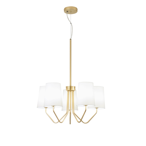 SOSPENSIONE SALLY ORO 5XE14 60X150CM
