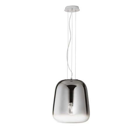 Suspensii - SOSPENSIONE SMOKE CROMO LED 1XE27 34X150CM