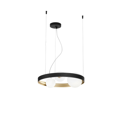 Suspensii - SOSPENSIONE SONETTO NERA/ORO 3XG9 45X4X150CM