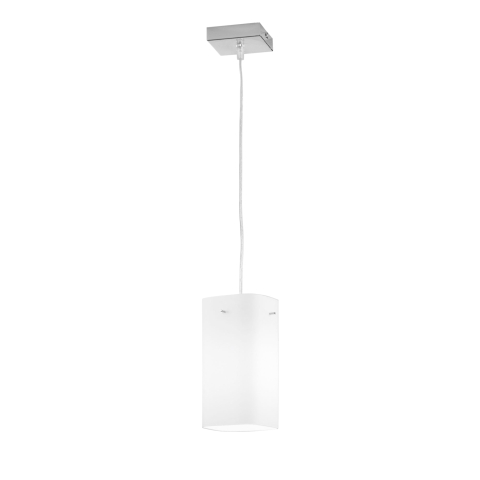 Suspensii - SOSPENSIONE SQUARE BIANCA 1XE27 10X10X23CM