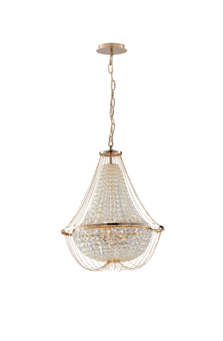 Suspensii - SOSPENSIONE VIENNA ORO 4XE14 45X120CM