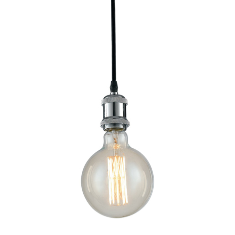 Suspensii - SOSPENSIONE VINTAGE CROMO 1XE27 126CM