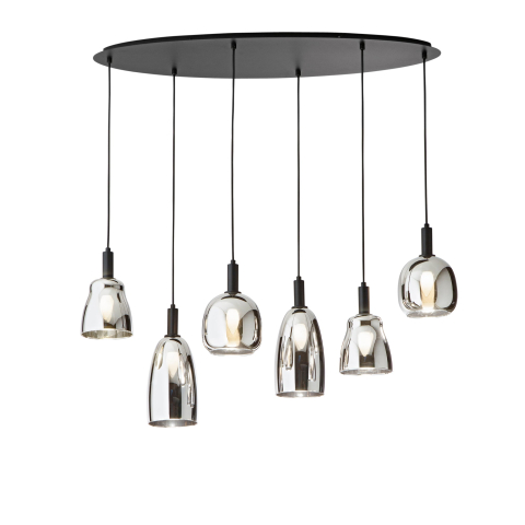 Suspensii - SOSPENSIONE WEIZEN NERA 6XE14 101X34X150CM