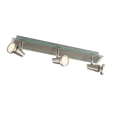 Spoturi - SPOT LED MIAMI CROMO/NICKEL 3XGU10 LED 5W 400LM 2700K 48X7X14,5CM