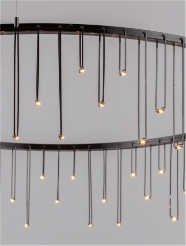 Stellar Suspensie diam 80 cm - negru - suspensie LED moderna [6]