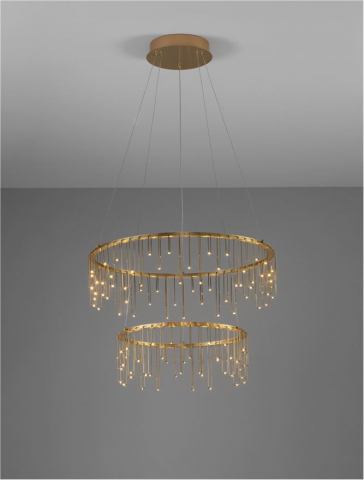 Stellar Suspensie diam 165+45 cm - Matt Brass Gold Copper [2]