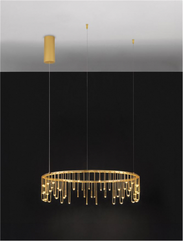 Stellar Suspensie diam 65 cm - Matt Brass Gold Copper [1]