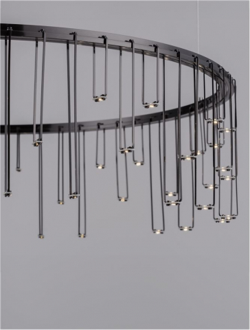 Stellar Suspensie diam 65 cm - Black Chrome Copper [4]