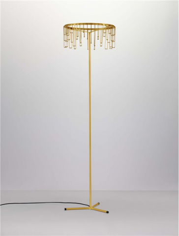 Stellar Lampadar Touch Dimmable Gold Copper Metal [2]
