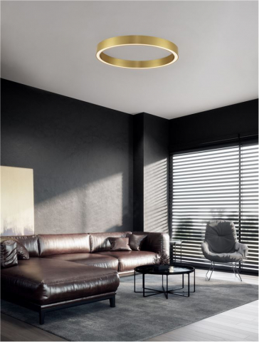 Plafoniere - Sting PL 80 Bronze Aluminium & Acrylic - plafoniera moderna LED 3000K
